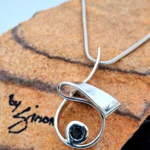 Tourmaline Sterling Silver Pendant | Handmade Jewellery by Simon – Cape Town
