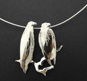 Eagles in a Tree Sterling Silver Pendant