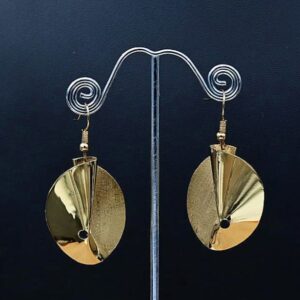 Abstract 18ct Gold Plated Earrings