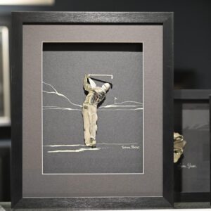 Handcrafted Metal Golfer Wall Art – Golf Swing