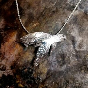 Turtle Sterling Silver Pendant