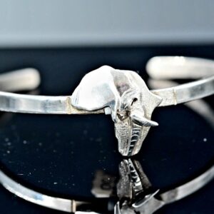 Africa Elephant Sterling Silver Bracelet | Handcrafted Wildlife Jewellery
