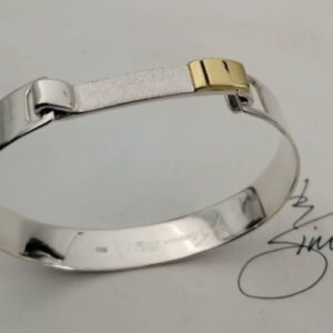 Silver And 9ct Gold Bracelet