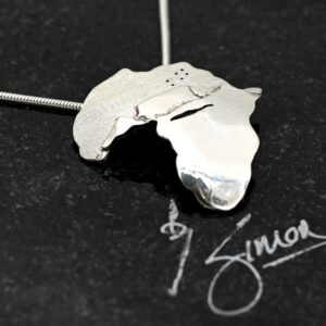 Africa T/M Solid Southern Cross Sterling Silver Pendant – Handcrafted by Simon