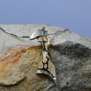 2x Giraffe Silver Gold Pendant