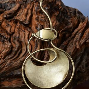 Abstract Pendant 18ct Gold Plated