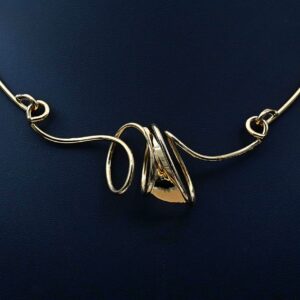 Abstract Necklace 18ct Gold Plated
