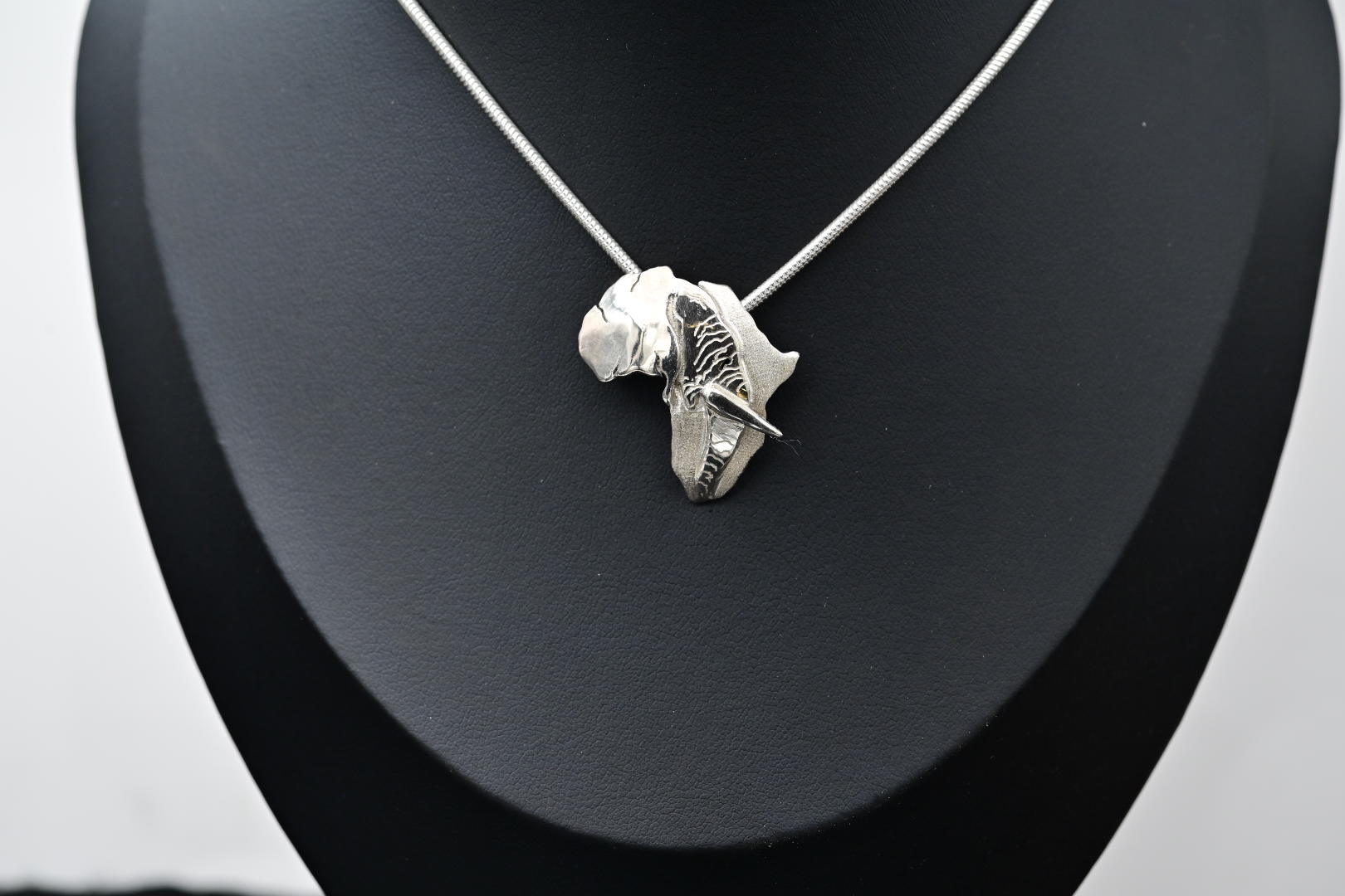 Africa Elephant Sterling Silver Pendant | Handcrafted Wildlife Jewellery - Image 2