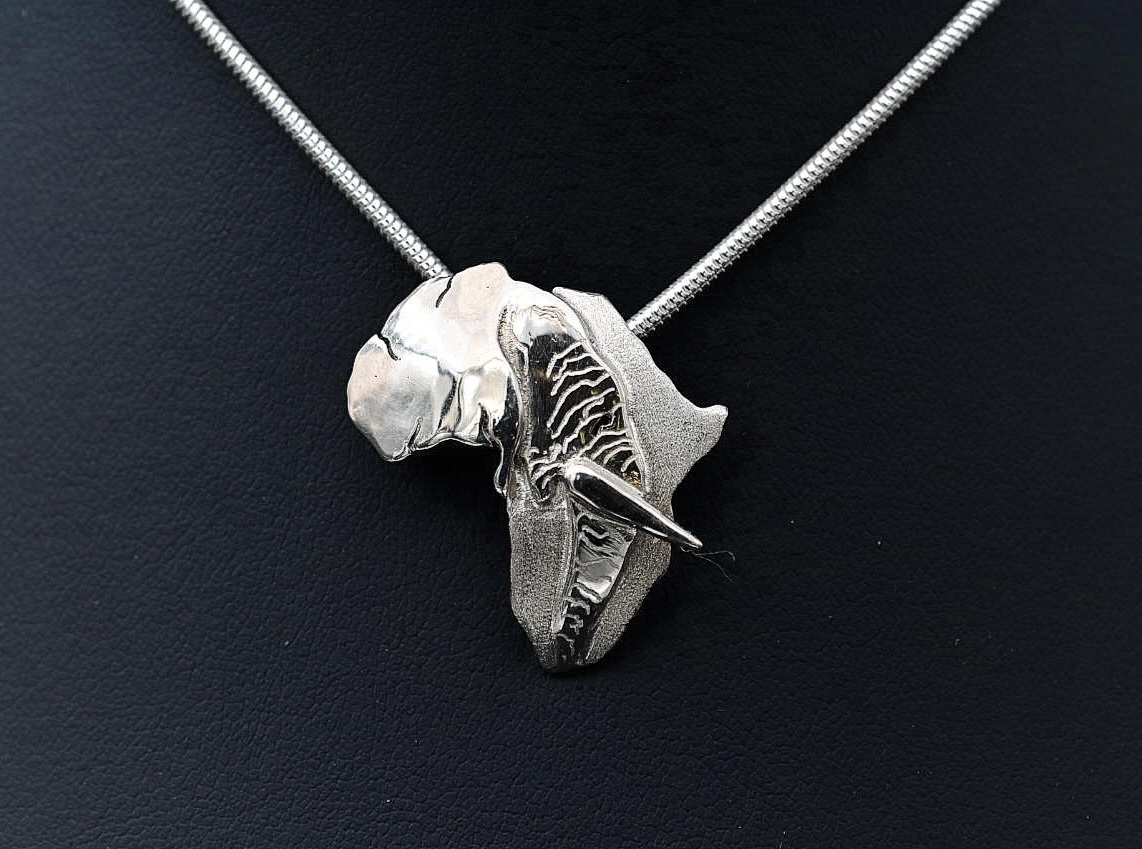 Africa Elephant Sterling Silver Pendant | Handcrafted Wildlife Jewellery