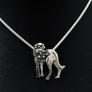 Cheetah Looking Back Sterling Silver Pendant – African Wildlife Jewellery by Simon