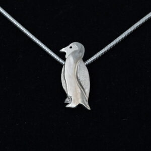 Penguin (s) Sterling Silver Pendant