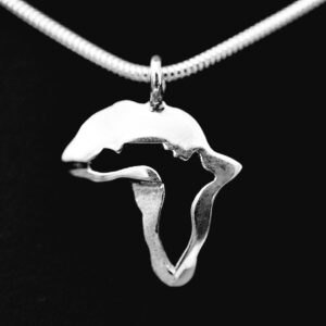 Africa Table Mountain Hollow (s) Sterling Silver Pendant