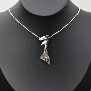 2x Giraffe Sterling Silver Pendant – African Wildlife Jewellery by Simon