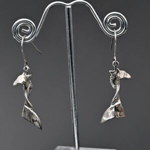 Sterling Silver Giraffe Hook Earrings – Handmade African Wildlife Jewellery