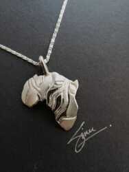 Africa Zebra (s) Pendant – Sterling Silver Wildlife Jewellery