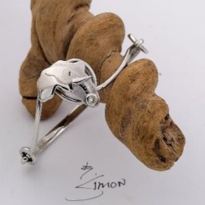 Africa Elephant Bracelet with Diamond