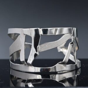 Abstract Holy Bracelet Made by Simon – Brass Nickel Plated Handmade Jewellery