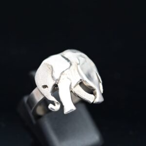 Baby Elephant Sterling Silver Ring – Handmade Wildlife Jewellery