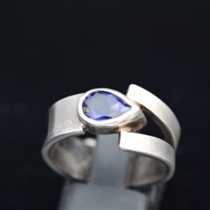 Iolite Sterling Silver Ring – Handcrafted by Simon