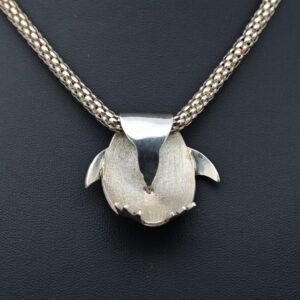 Naval Penguin Large Pendant – Handmade 925 Sterling Silver Penguin Jewellery