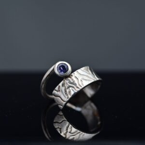 Iolite Sterling Silver Ring Made by Simon – Handmade 925 Silver Gemstone Jewellery