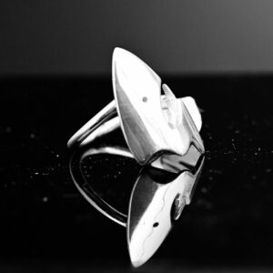 Shark Head Ring Made by Simon – Handmade 925 Sterling Silver Shark Ring
