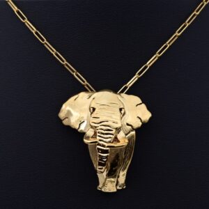 Ndlulamithi Silver 18K Gold Plated Pendant – Handcrafted Statement Jewellery