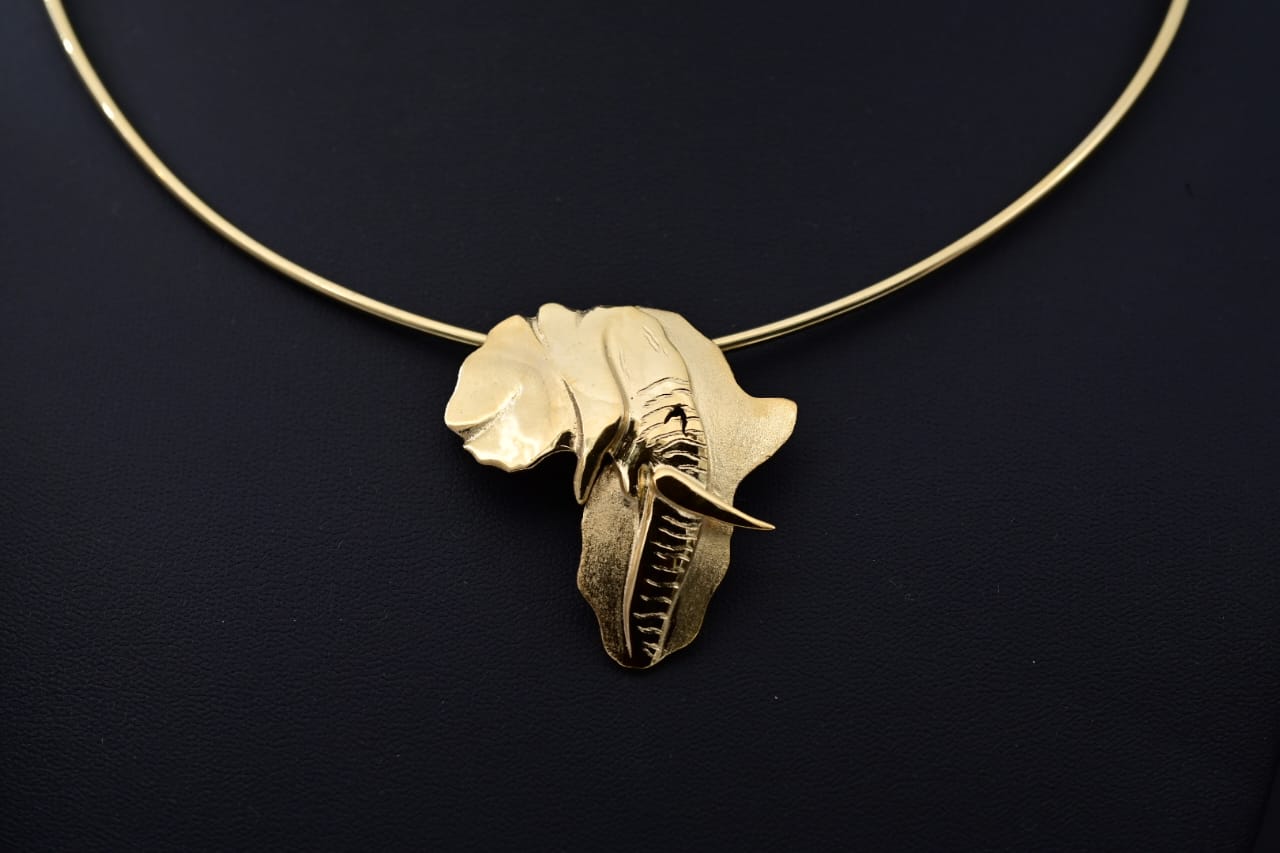 Sterling Silver African Elephant – Unique Pendant Wildlife-Inspired Jewellery - Image 2
